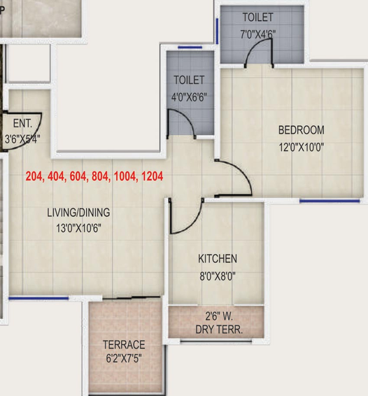 1 BHK Flat in Divine Florina in Moshi, Pune - Image 819843