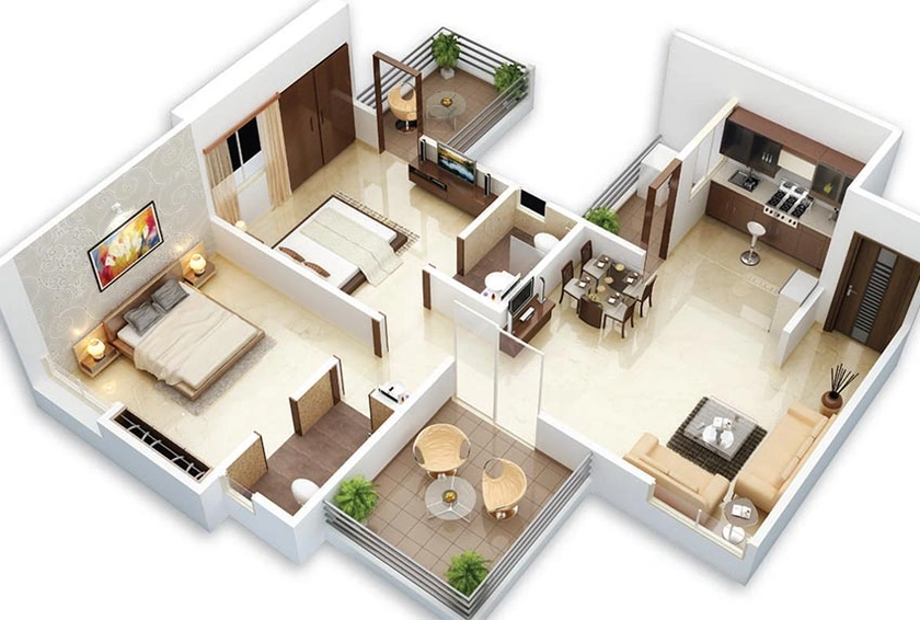 2 BHK Flat in GM Freshia Apartment in Baner, Pune - Image 819876