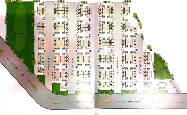 Master Plan of Kantam Greens in Kalol, Gandhinagar - Image 101685