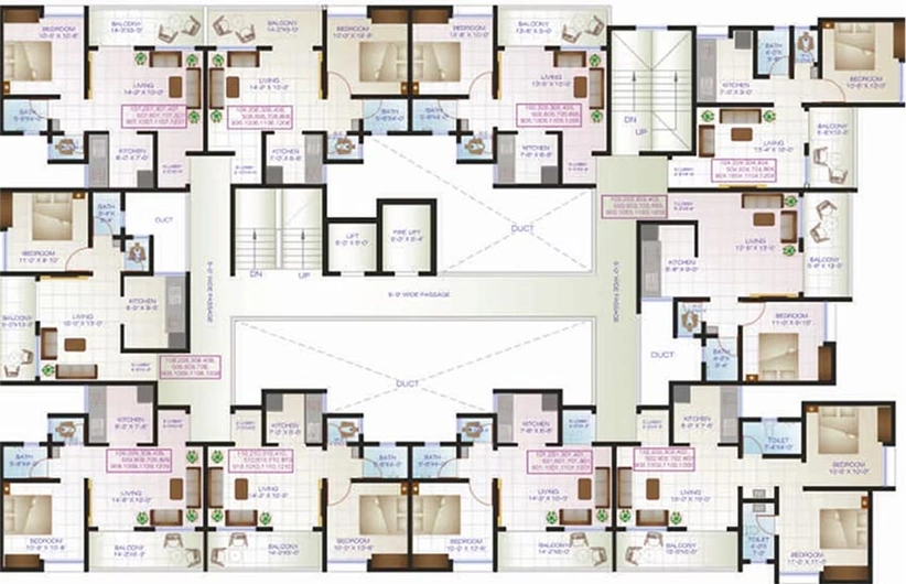 Floor Plan of Real Dream Homes in Talegaon Dabhade, Pune - Image 183463