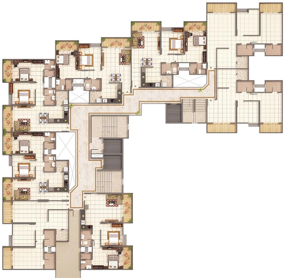 Floor Plan of Kumar Prakruti in Bhugaon, Pune - Image 183398
