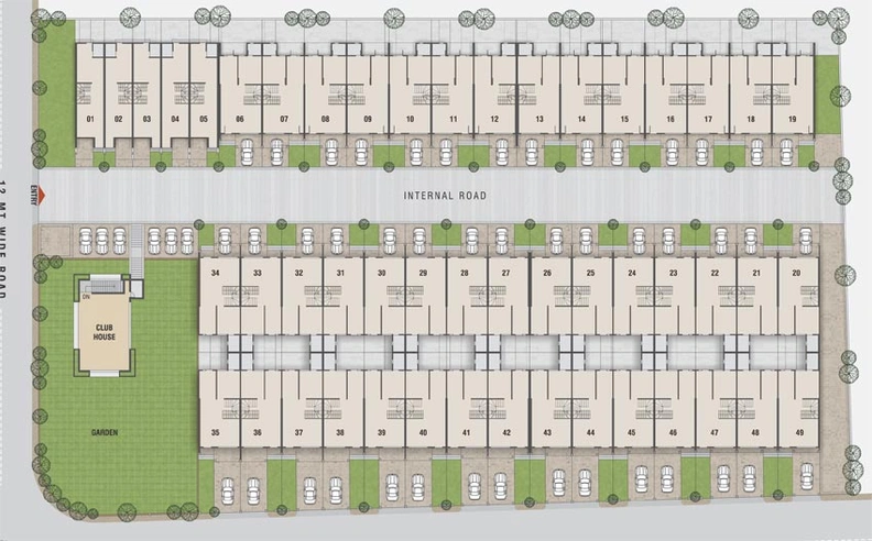 Master Plan of Teraiya Adhishthan Bungalow in Nava Naroda, Ahmedabad - Image 101785