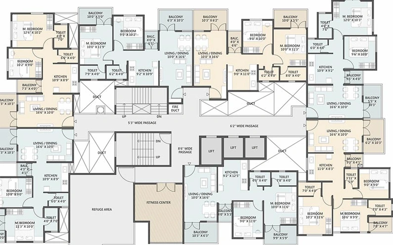 Floor Plan of Maheshwaram Majestic in Ravet, Pune - Image 183421