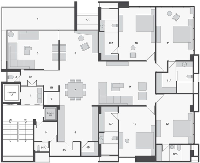 4 BHK Flat in Samsara Element in Ambawadi, Ahmedabad - Image 710309