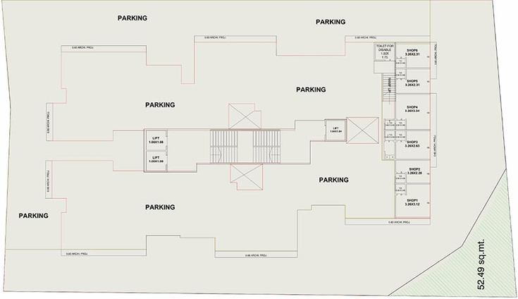 Master Plan of Sai Heritage Square in Pratap Nagar, Vadodara - Image 186010