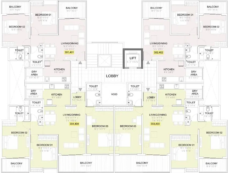 Floor Plan of Namrata Aikonic in Talegaon Dabhade, Pune - Image 183437