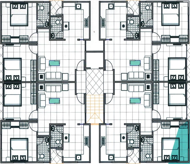 Floor Plan of Shree Rang Raj Residency in Navapura, Vadodara - Image 193239