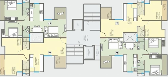 Floor Plan of Namrata Altura Hills in Baner, Pune - Image 183445