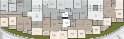 Floor Plan of H Cube Al Hayat in Ajwa Road, Vadodara - Image 182279