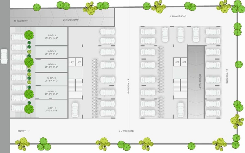 Master Plan of Shree Anusthan in Vaishnodevi Circle, Ahmedabad - Image 102170
