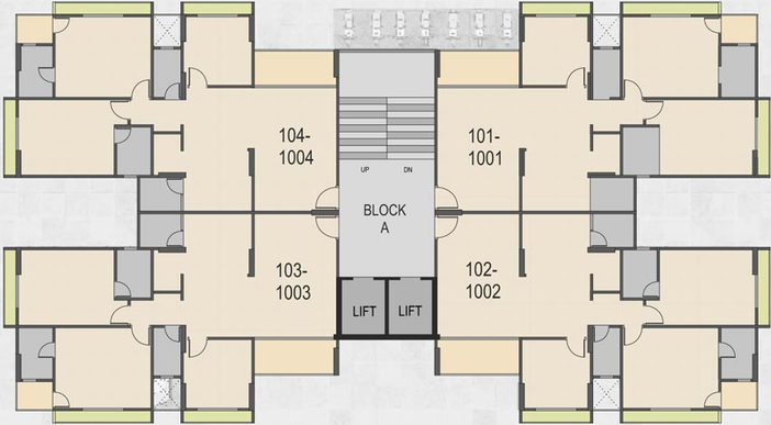 Floor Plan of AMG Hadiya Pearl in Sarkhej, Ahmedabad - Image 106413