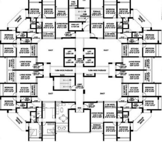 Floor Plan of Nanded Pancham in Nanded, Pune - Image 182573