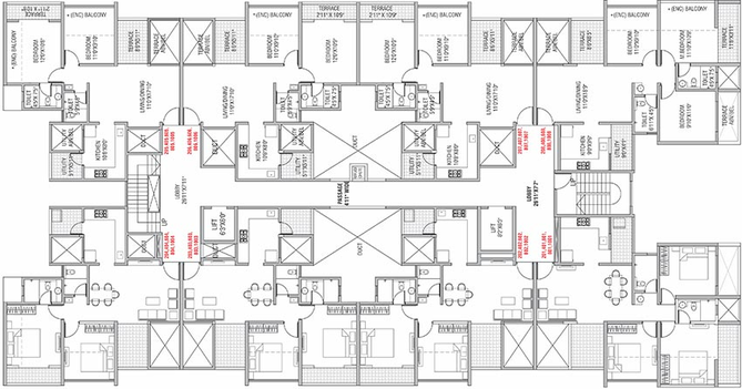 Floor Plan of Legacy Liva in Punawale, Pune - Image 183406