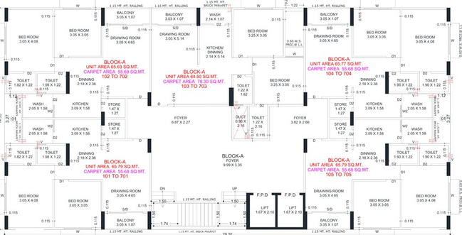Floor Plan of NCR Keshav Residency in Singarwa, Ahmedabad - Image 106435
