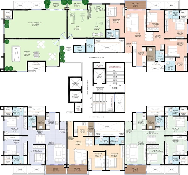 Floor Plan of Truspace Prima Angulus in Balewadi, Pune - Image 182973