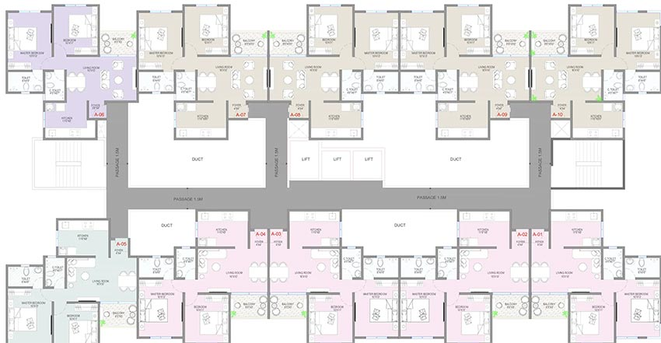 Floor Plan of Yashraj Nakshatra in Hadapsar, Pune - Image 181871