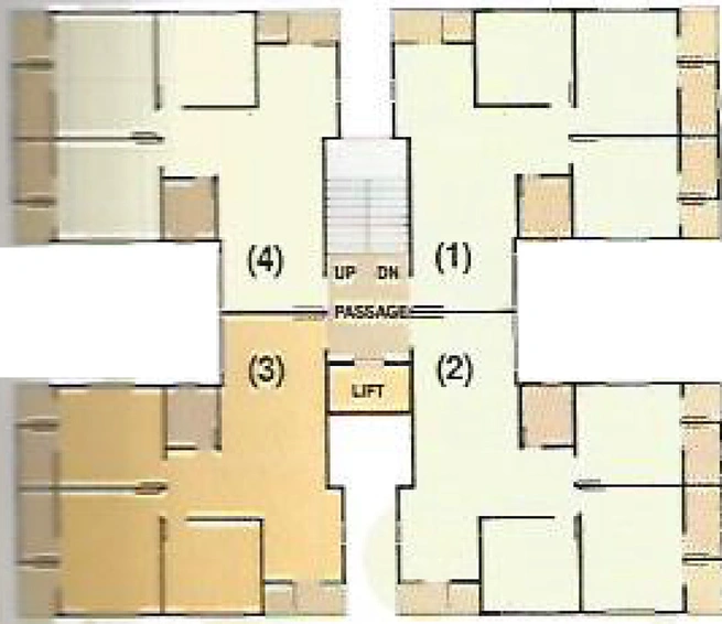 Floor Plan of Sitaram Spring Valley Enclave in Kolavada, Gandhinagar - Image 101903