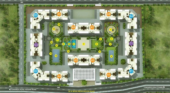 Master Plan of Guardian Eastern Meadows in Kharadi, Pune - Image 183187