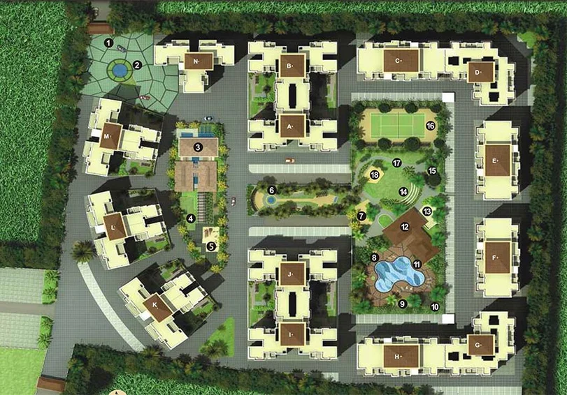 Master Plan of Om Tropica in Ravet, Pune - Image 183265