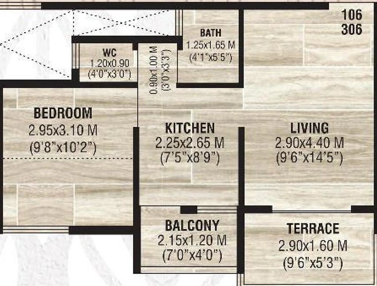 1 BHK Flat in Haware Grace in Wakad, Pune - Image 820779