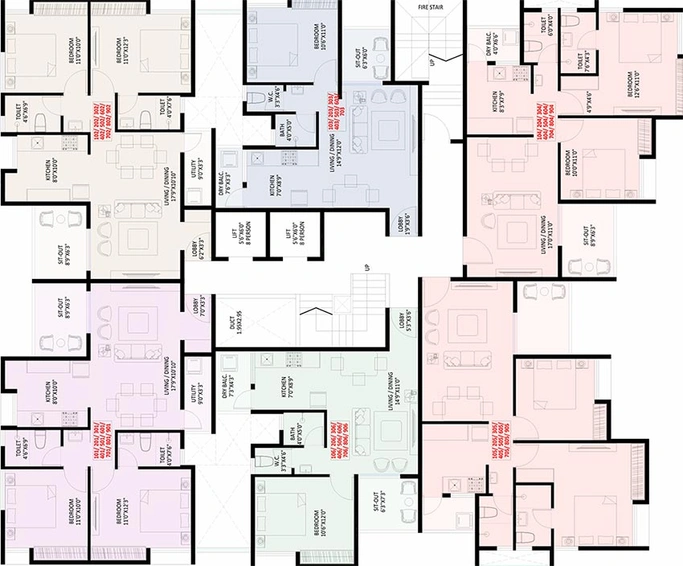 Floor Plan of Kiran Sanskriti in Sus, Pune - Image 183211