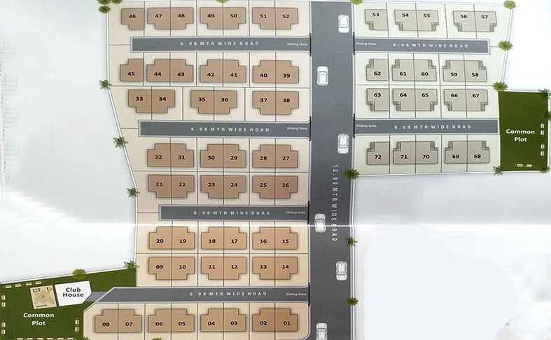 Master Plan of Uma Shivam Exotica in Tarsali, Vadodara - Image 195402