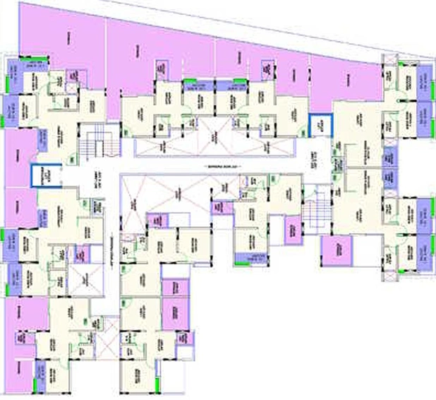 Floor Plan of Banka Sapphire in Pisoli, Pune - Image 183109