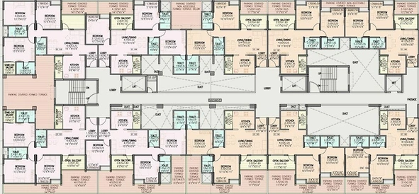 Floor Plan of DR Destination Ostia in Moshi, Pune - Image 183160