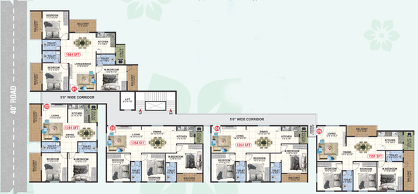 Floor Plan of DB Lakven Visishta in Kogilu, Bangalore - Image 102134