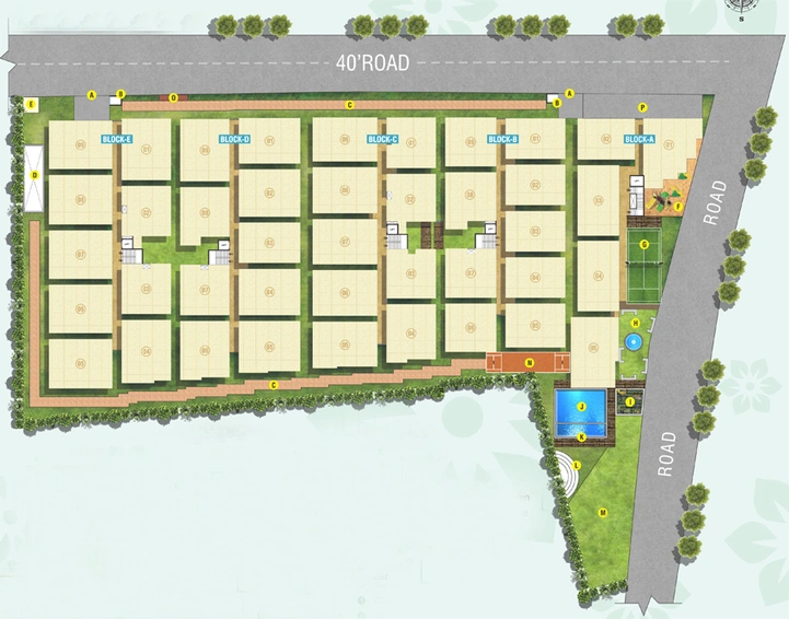 Master Plan of DB Lakven Visishta in Kogilu, Bangalore - Image 102135