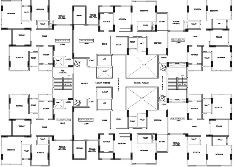 Floor Plan of Atul Westernhills in Baner, Pune - Image 200538
