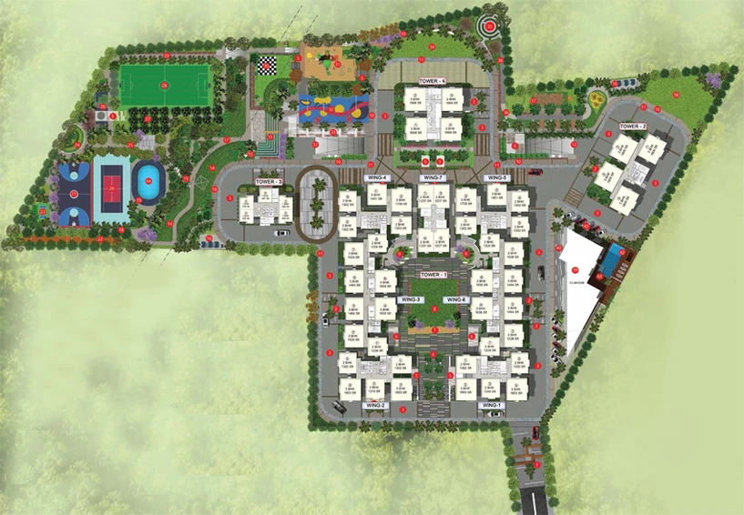 Master Plan of DSR White Waters Phase 1 in Sarjapur, Bangalore - Image 102070
