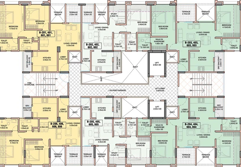 Floor Plan of Kwality Vrindavan Heights in Hadapsar, Pune - Image 183931