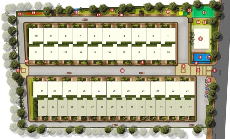 Master Plan of Motzkin Park Terrace in Sarjapur, Bangalore - Image 102158