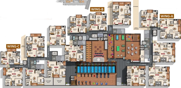 Floor Plan of VSR Tranquil in Horamavu, Bangalore - Image 178573