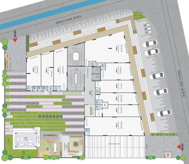 Master Plan of Rudra Shiv Kabir Heights in Kudasan, Gandhinagar - Image 102206