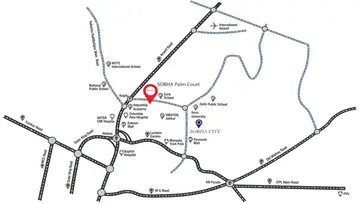 Location of Sobha Palm Court - Image 185969