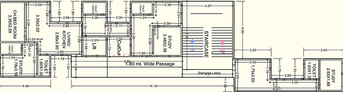 Floor Plan of Creative Omkar Avenue in Wadi, Vadodara - Image 192846