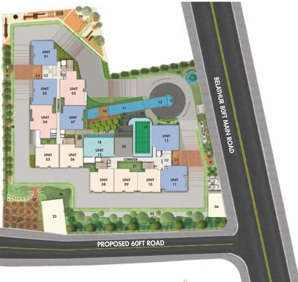 Master Plan of Sekhar Alturas in Whitefield, Bangalore - Image 173371