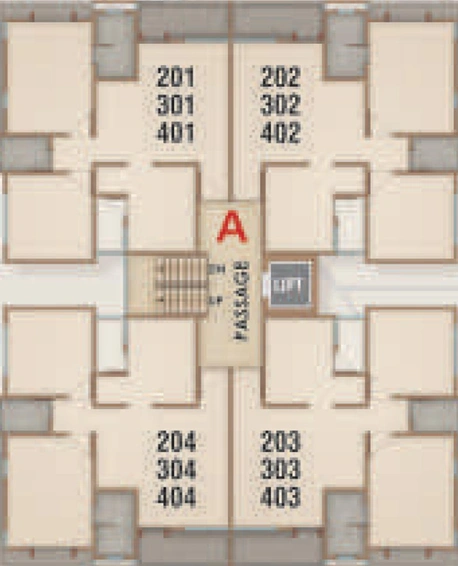 Floor Plan of Akshar Al Muqaam in Tandalja, Vadodara - Image 182236
