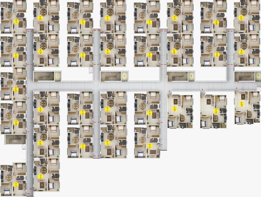 Floor Plan of Hebron Avenue in Old Madras Road, Bangalore - Image 185716