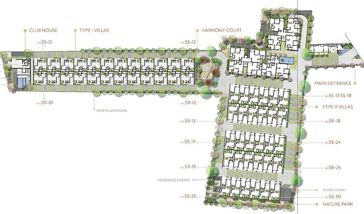 Master Plan of Urbanx Earth N Sky Villas in Whitefield, Bangalore - Image 176962