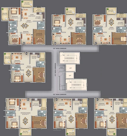 Floor Plan of ELV Kingsland in Whitefield, Bangalore - Image 173170