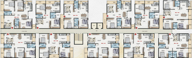 Floor Plan of United Suncity in Whitefield, Bangalore - Image 176946