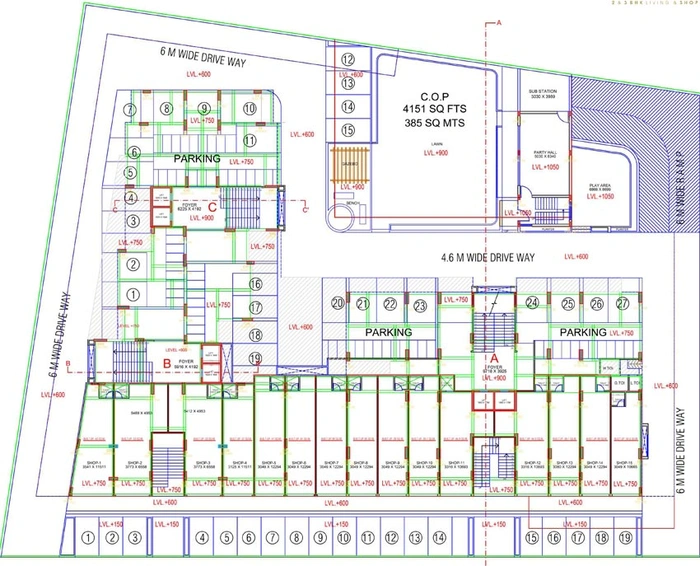 Master Plan of Motherland Magnate Icon in New Ranip, Ahmedabad - Image 106495