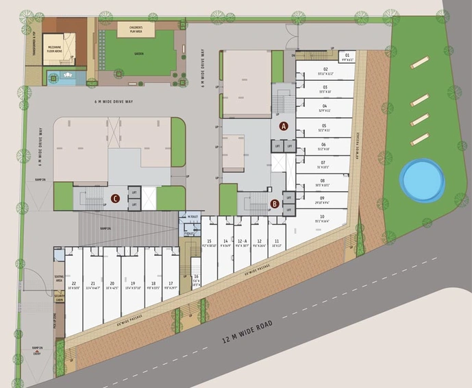 Master Plan of Motherland Magnate Luxuria in Gota, Ahmedabad - Image 102256