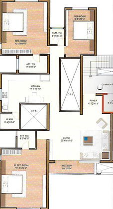 3 BHK Flat in Ana Asiatic Four in Alkapuri, Vadodara - Image 820711