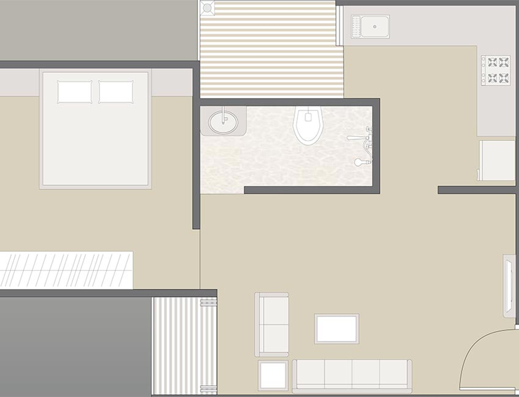 1 BHK Flat in Bhanderi Siddheshwar Hill Square in New Karelibaug, Vadodara - Image 827540