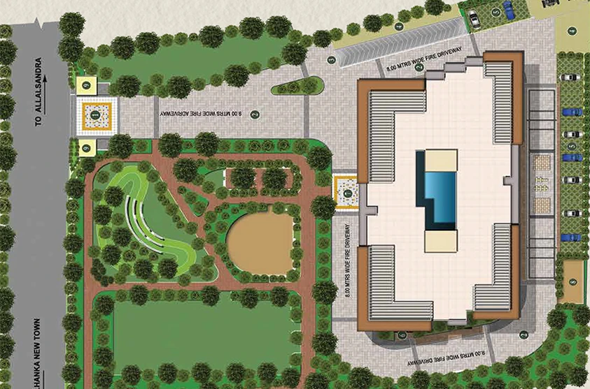 Master Plan of Capstone Life Flowing Tree in Yelahanka, Bangalore - Image 184457