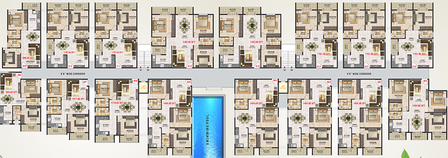 Floor Plan of Shirdi Sai Sunny Heights in Kodigenahalli, Bangalore - Image 184709